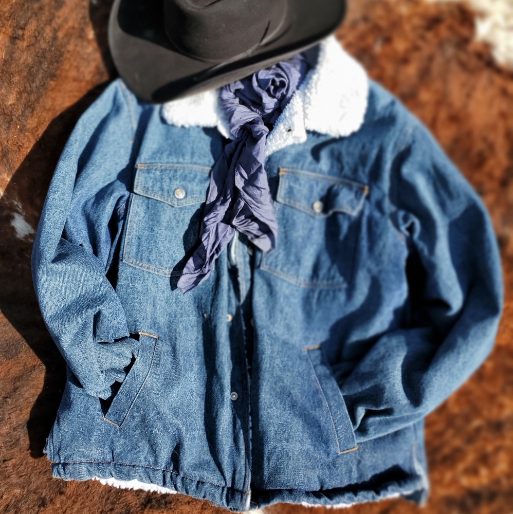 Denim trucker jacket